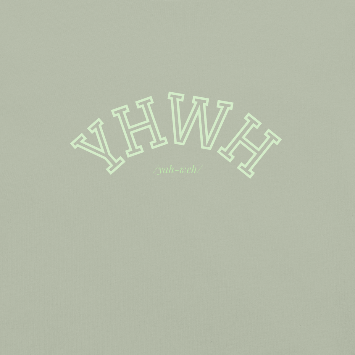 YHWH Green Unisex Heavyweight T-shirt