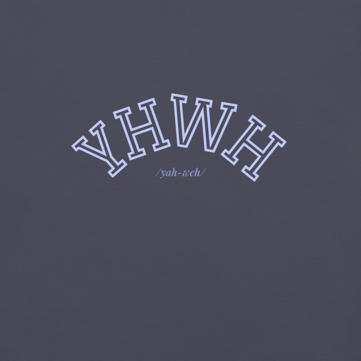 YHWH Navy Unisex Heavyweight T-shirt