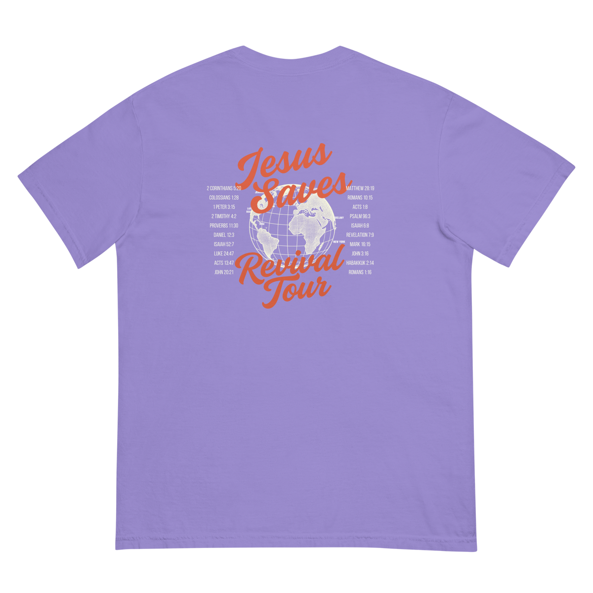 JESUS SAVES Revival Tour Unisex Heavyweight T-shirt