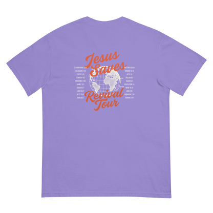 JESUS SAVES Revival Tour Unisex Heavyweight T-shirt