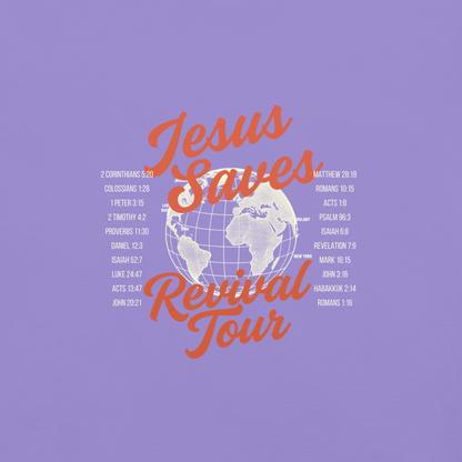 JESUS SAVES Revival Tour Unisex Heavyweight T-shirt