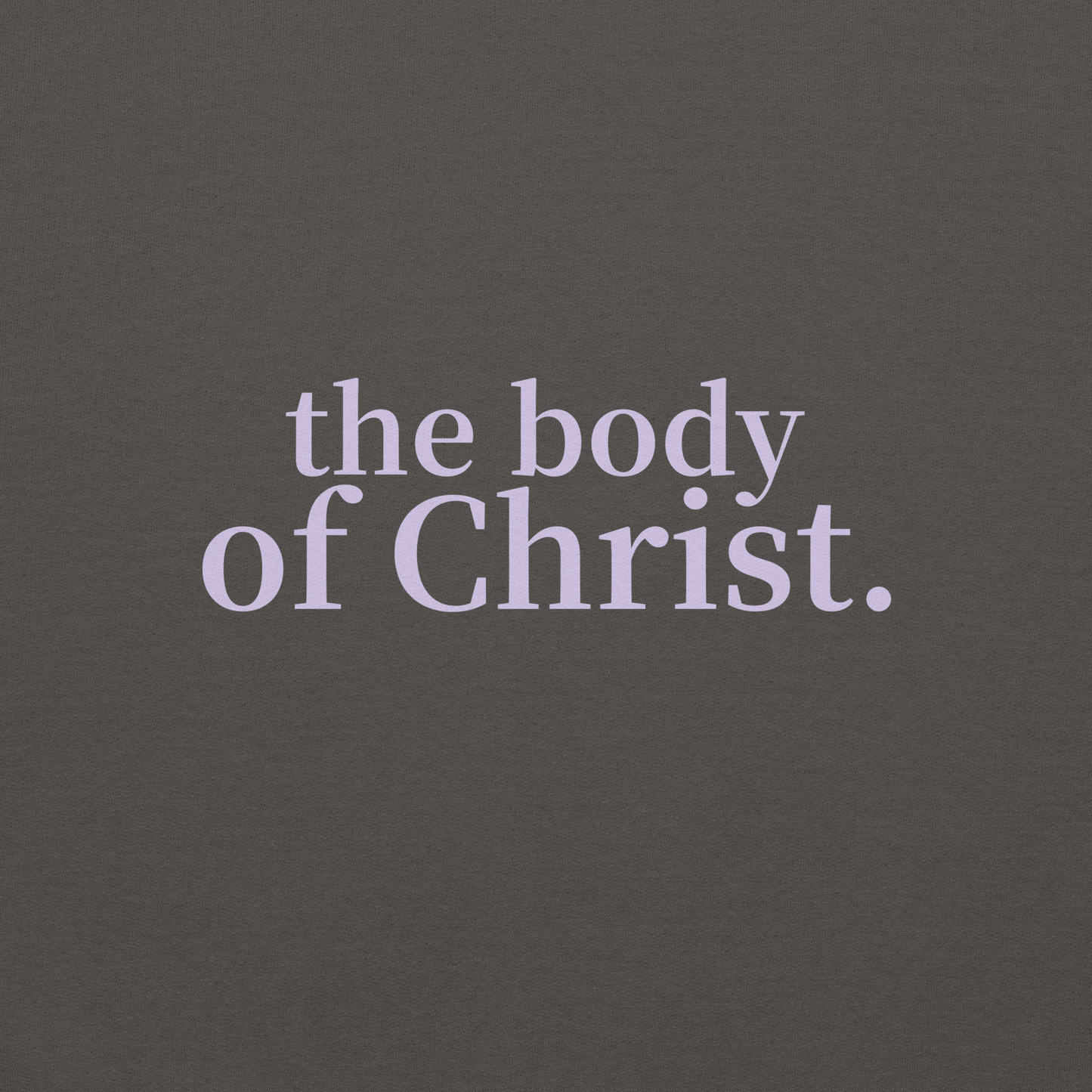 Member of the body of Christ Charcoal Unisex Hoodie